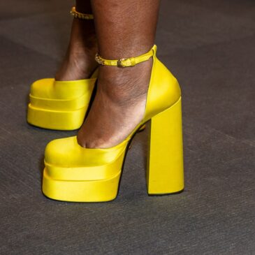 Versace heels are now a popular choice among celebs.